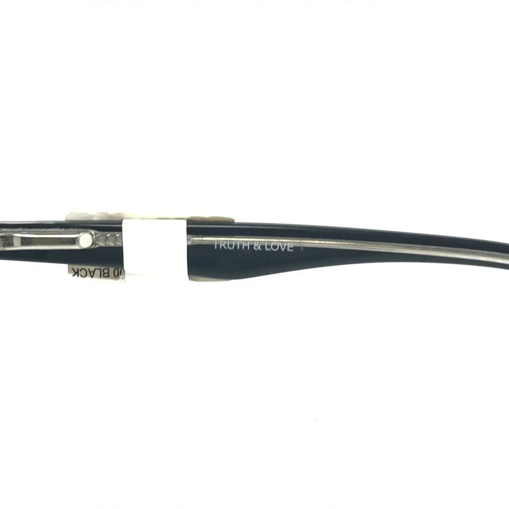 Truth & Love Eyeglasses Frames T & L 04 COL 90 Black Clear Cat Eye 52-16-135